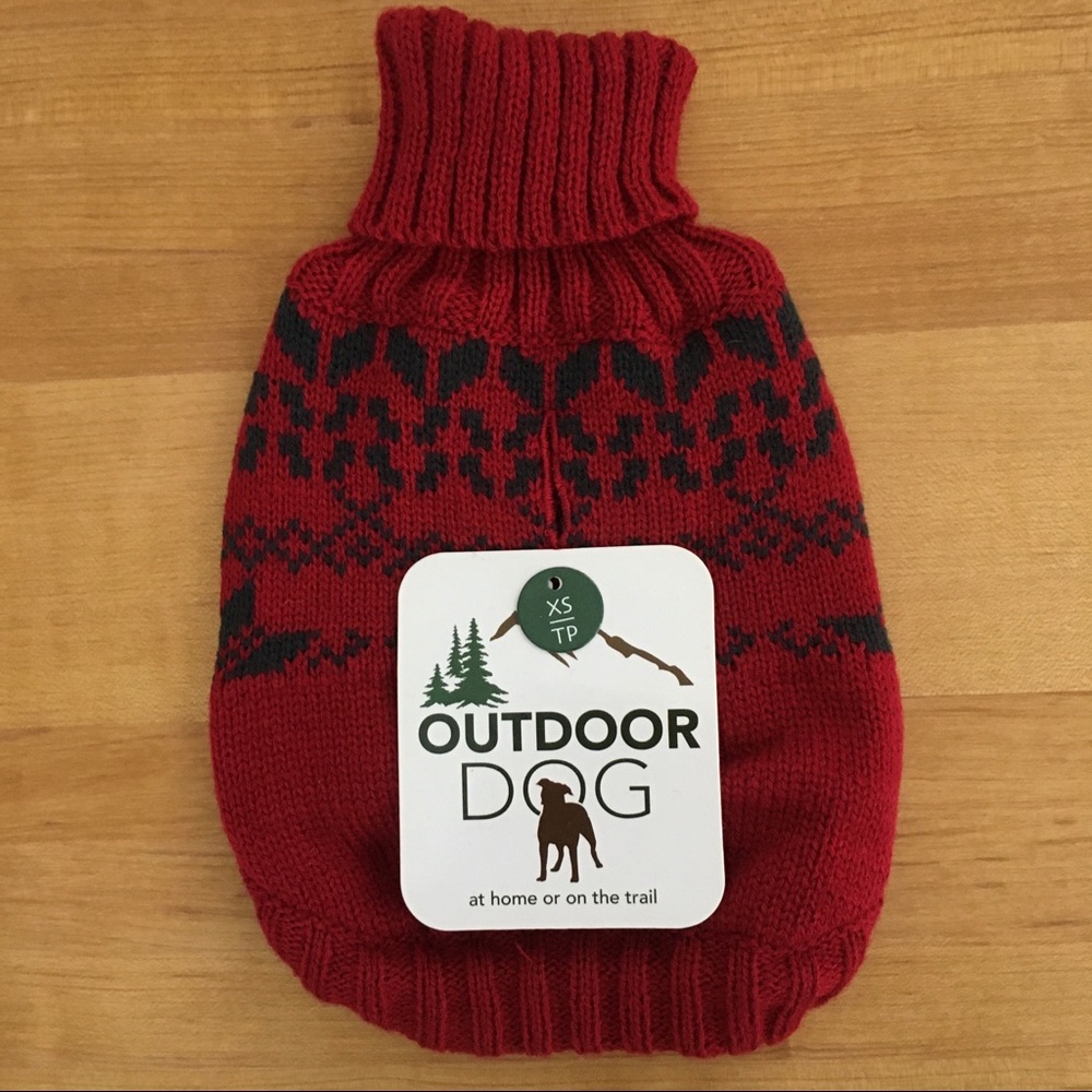 Outdoor Dog XS ‘Fireside’ Sweater in Red